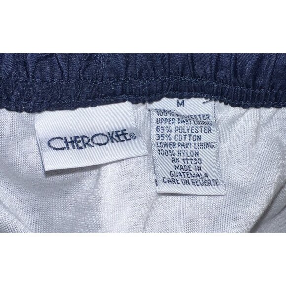 Cherokee Mens Navy Blue Elastic Waist Drawstring Pants M - Picture 2 of 2